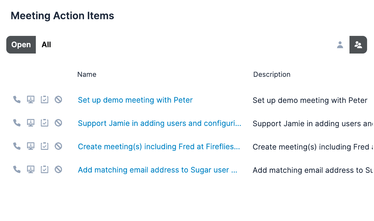 Screenshot or logo for Upsert® Connector for Fireflies.ai